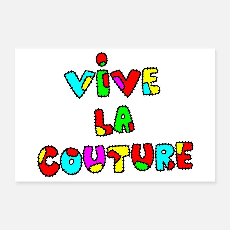 VIVE LA COUTURE ! Poster 30 x 20 cm