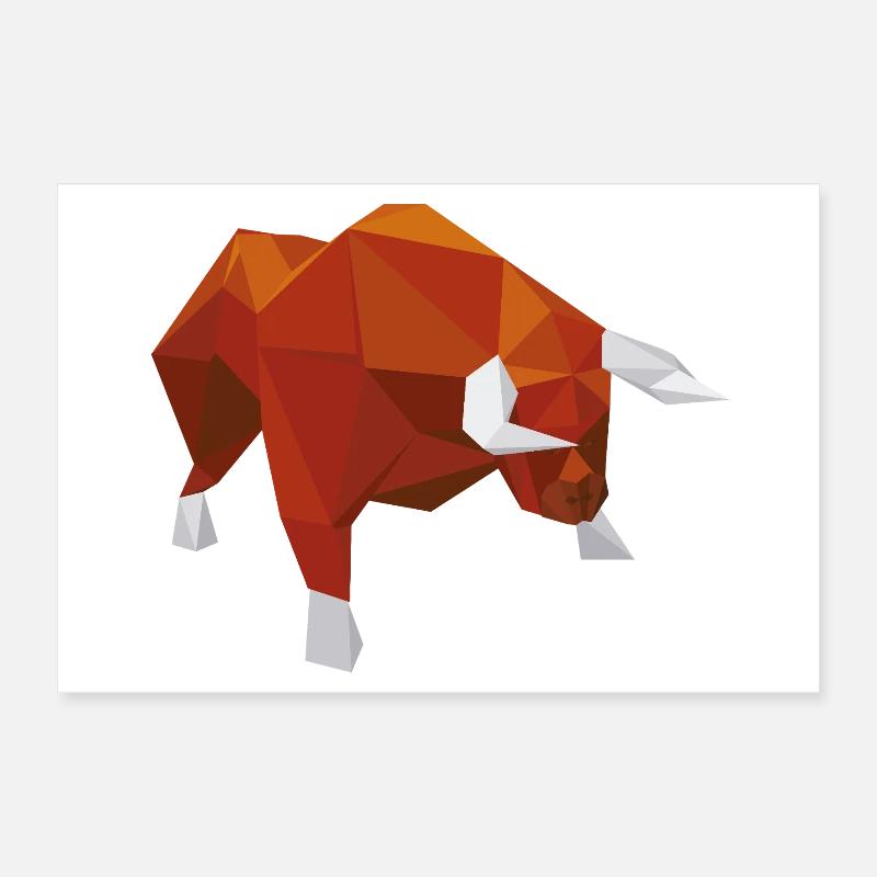 Stier Poster 30x20 cm