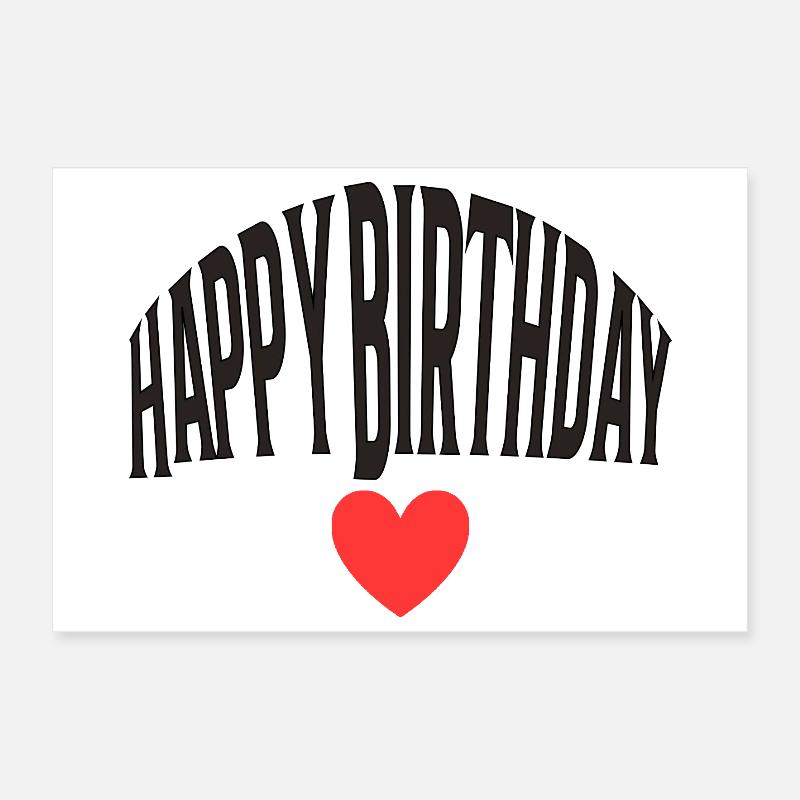 Bon anniversaire Poster 30 x 20 cm