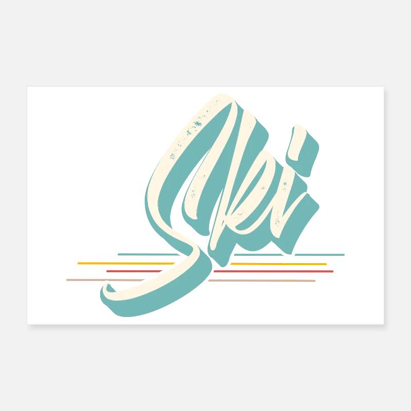 Ski Poster 30 x 20 cm