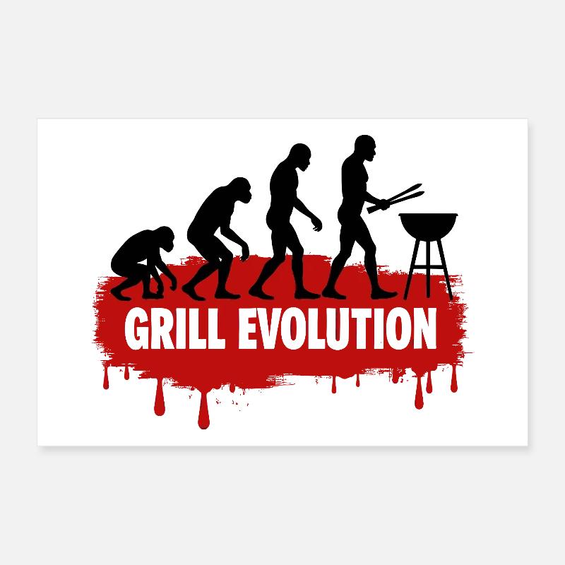 Évolution du grill Poster 30 x 20 cm