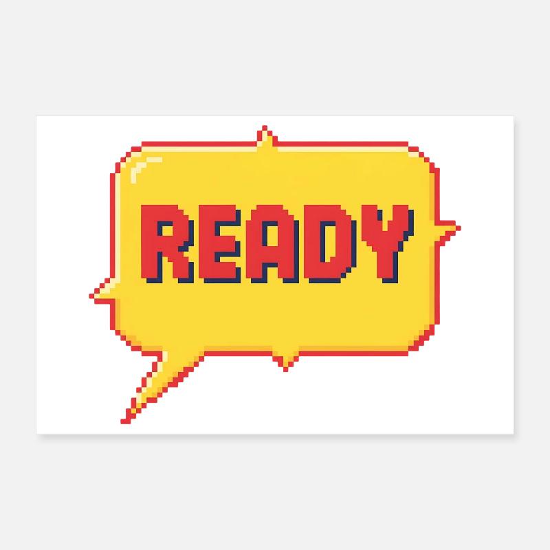 Ready Pixel Burst Poster 30x20 cm