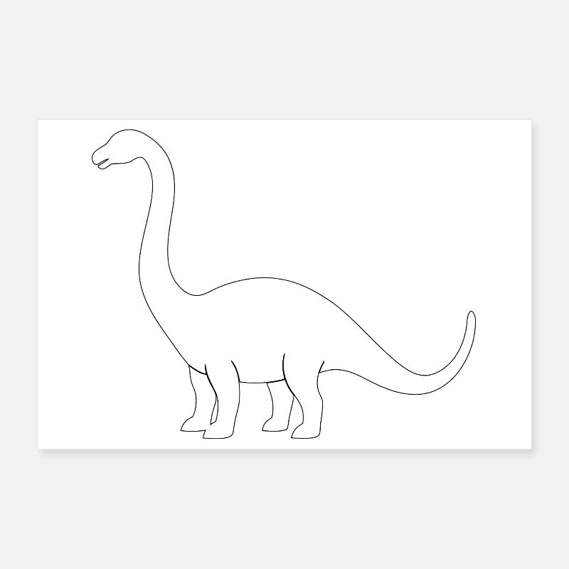 Brontosaurus Poster 30x20 cm