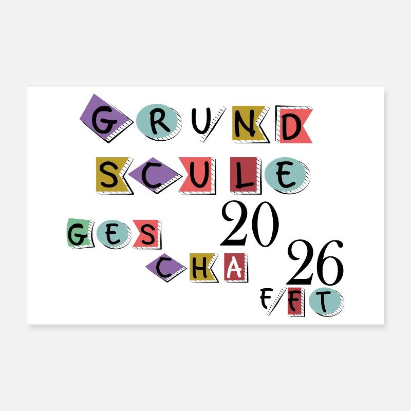 Fin de l’école primaire Poster 30 x 20 cm