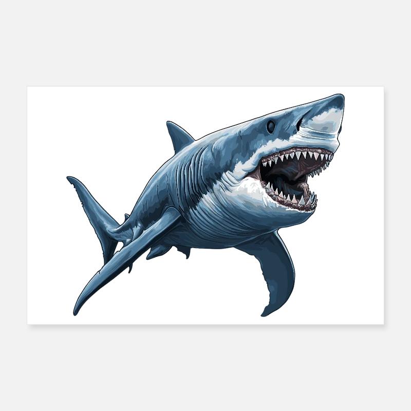 Grand requin blanc Grand requin blanc Poster 30 x 20 cm