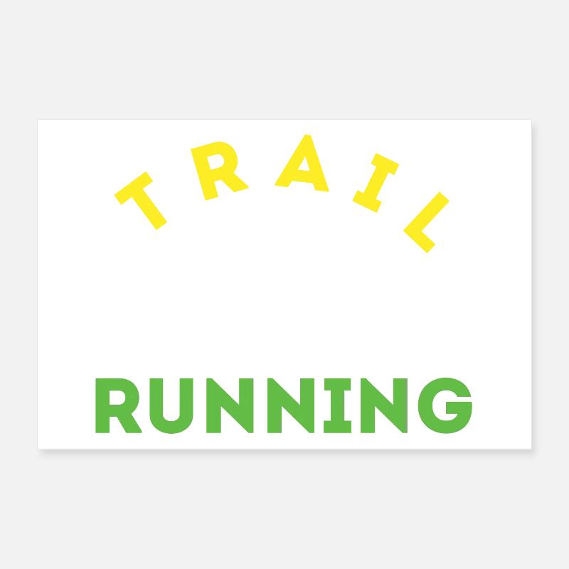 Trail Running Poster 12" x 8" (30x20 cm)