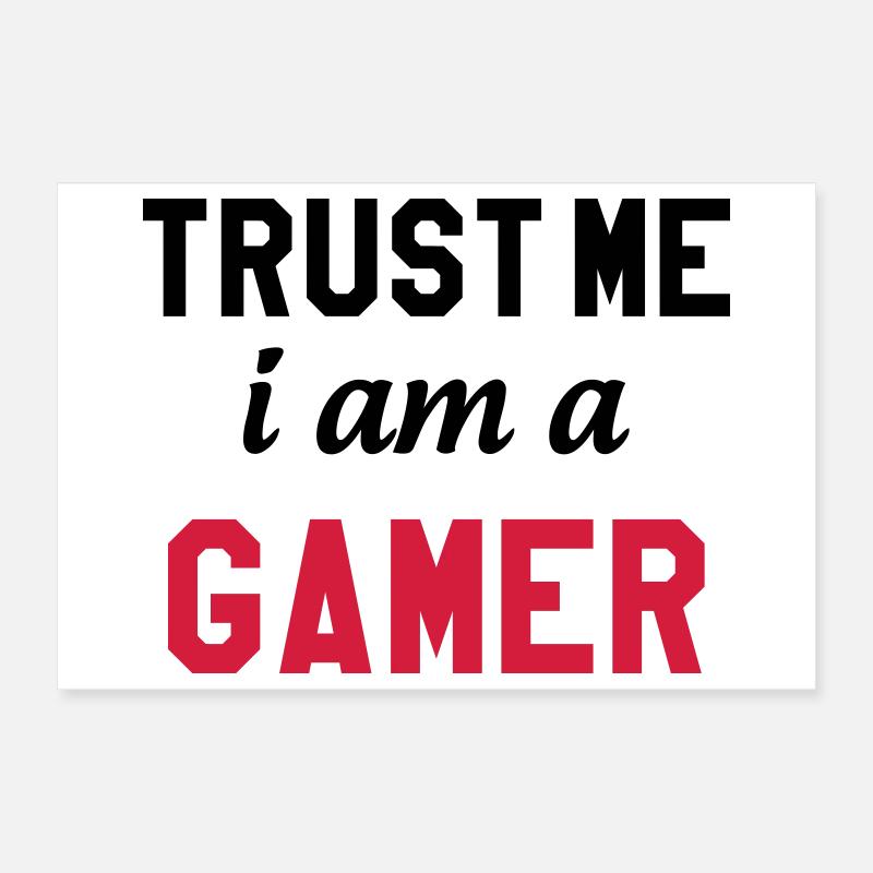 Gamer / Gaming Poster 30 x 20 cm