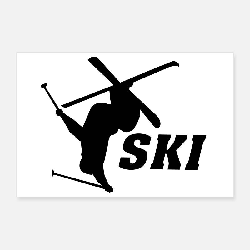 Ski Poster 30x20 cm
