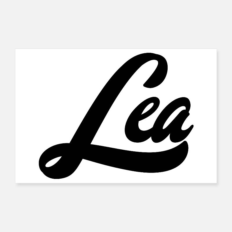 Lea Nom Abstrait Couleur Explosion Art Design Poster 30 x 20 cm