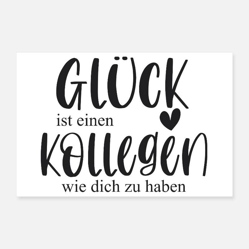 Kollege Geschenk Danke Abschied Poster 30x20 cm