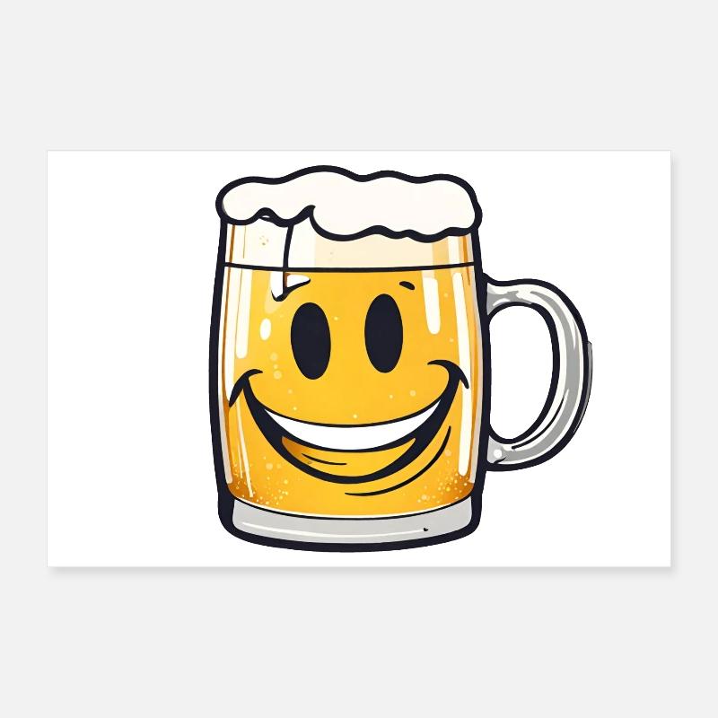 Fröhliches Bier! Poster 30x20 cm