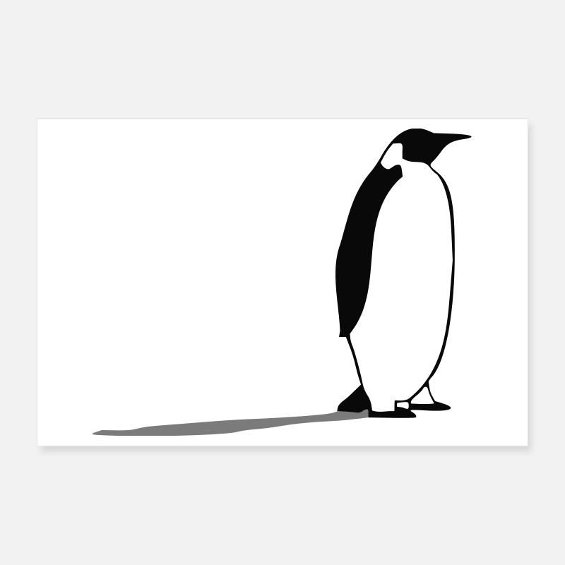 Penguin Poster 12" x 8" (30x20 cm)