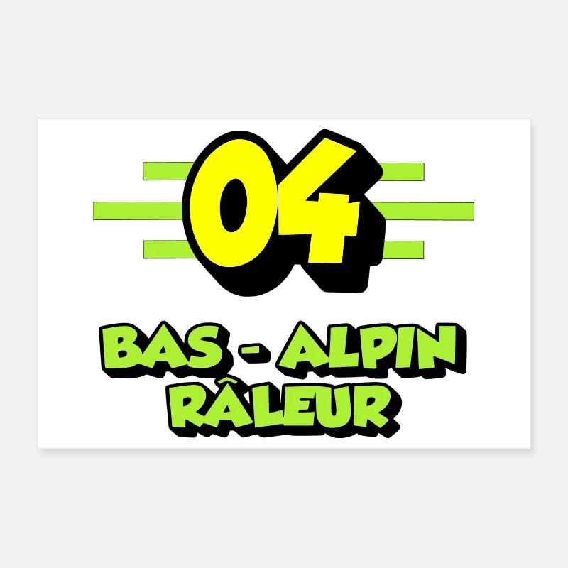 Bas-alpin râleur Poster 30 x 20 cm