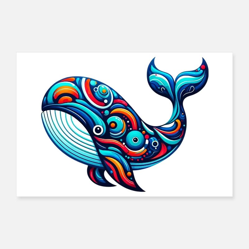 Baleine Poster 30 x 20 cm