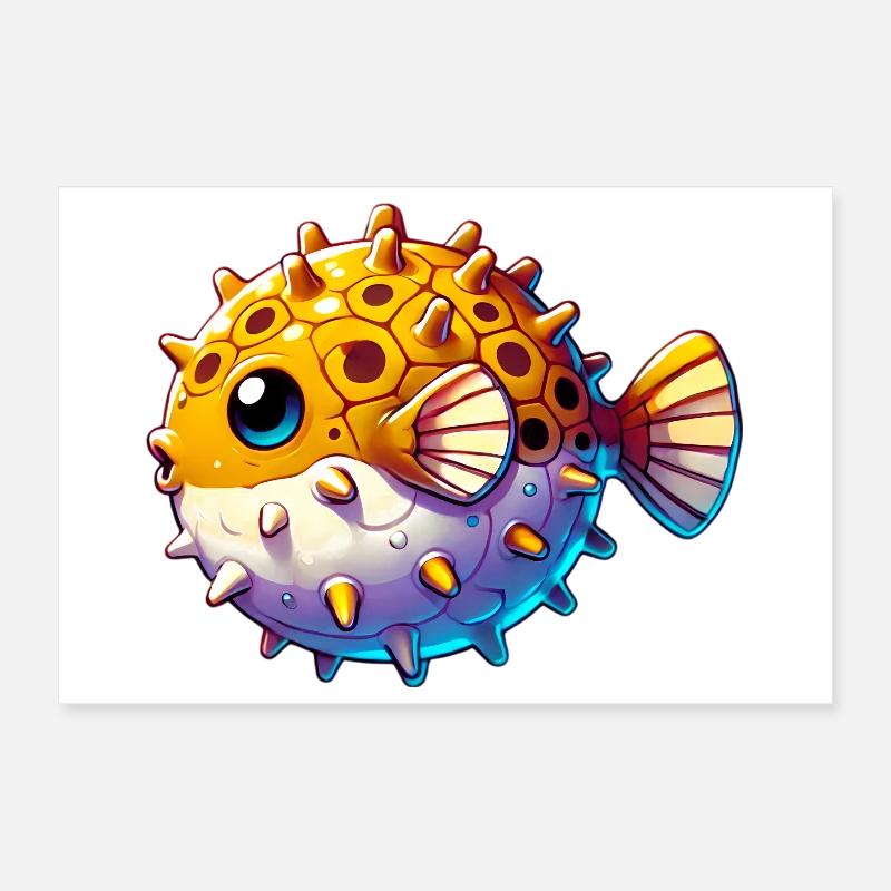 Blowfish Poster 30 x 20 cm