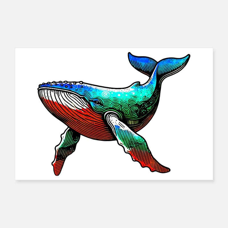 Balena Poster 30x20 cm