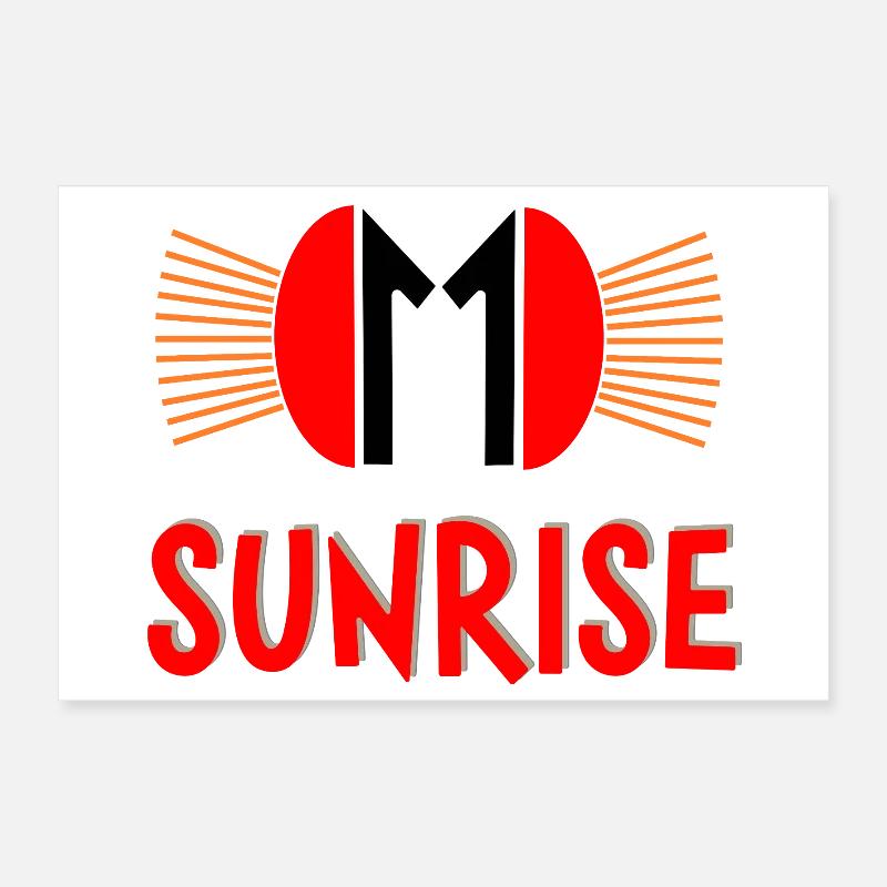 Sunrise Bold Logo-Design Poster 30x20 cm