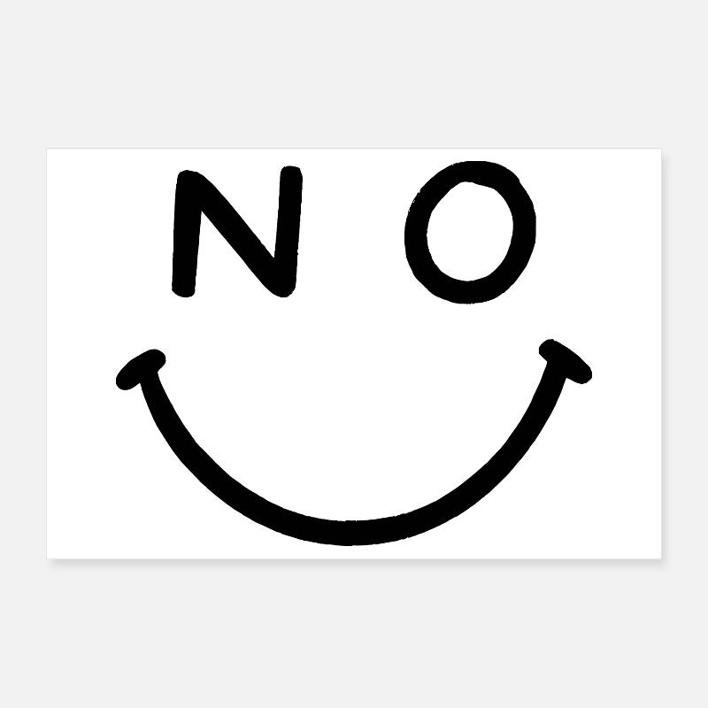 PAS de sourire Poster 30 x 20 cm