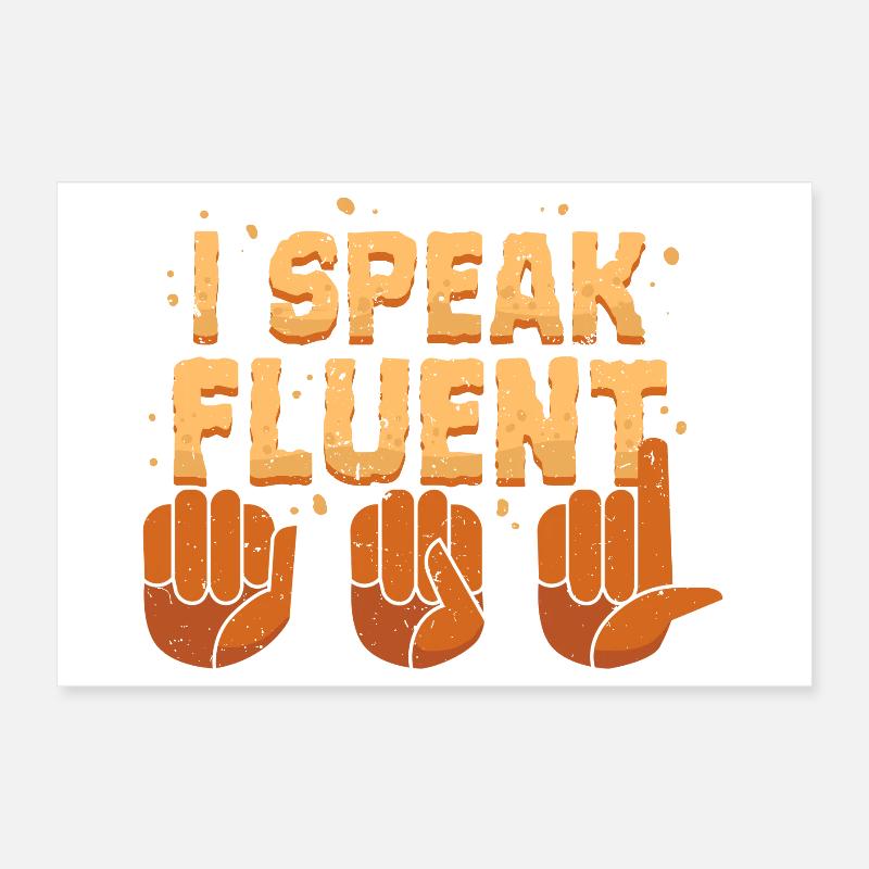 Deaf Deaf Hearing Impairment Poster 12" x 8" (30x20 cm)