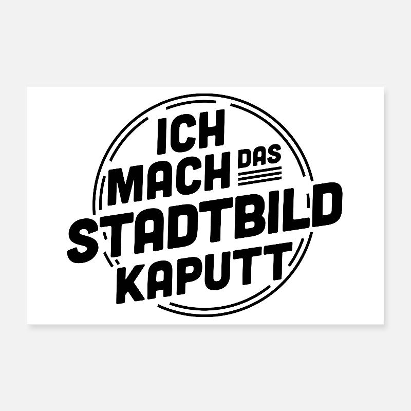 I'm destroying the cityscape – Statement Poster 12" x 8" (30x20 cm)