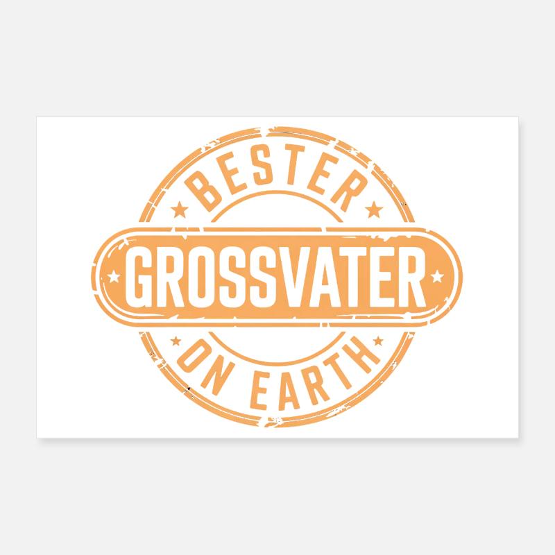 Bester Grossvater Opa Poster 30x20 cm