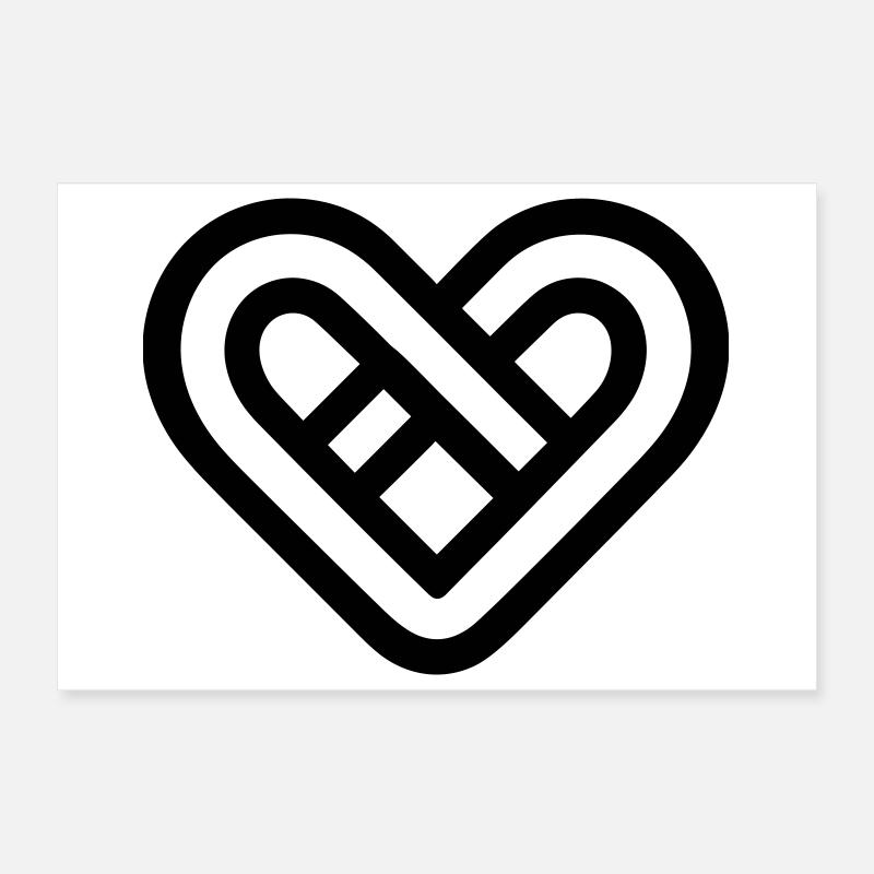 cœur infini Poster 30 x 20 cm