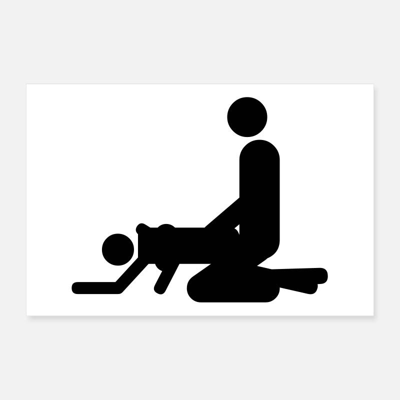 von hinten Poster 12" x 8" (30x20 cm)