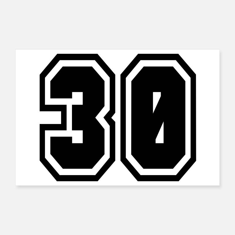 30 Poster 12" x 8" (30x20 cm)