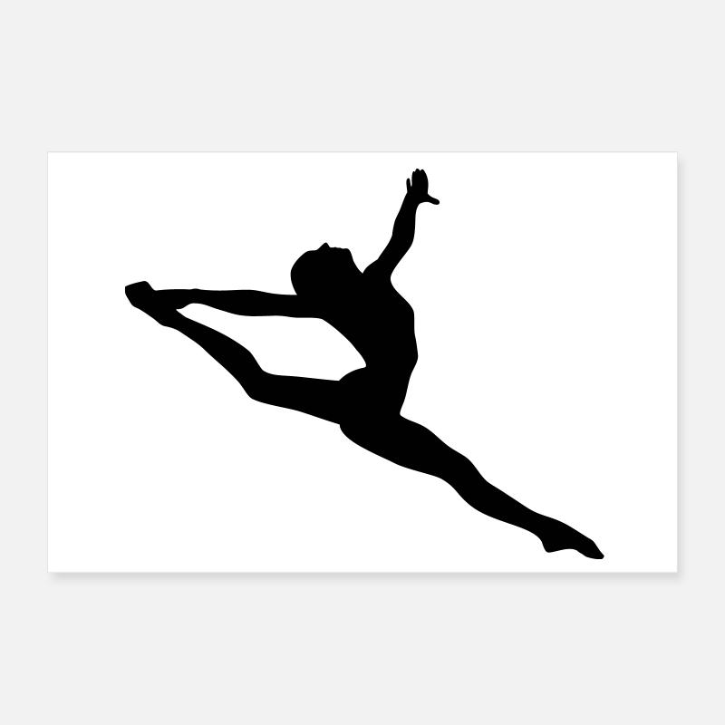 Fille de gymnastique Poster 30 x 20 cm