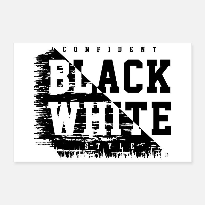 Black-and-white Poster 12" x 8" (30x20 cm)