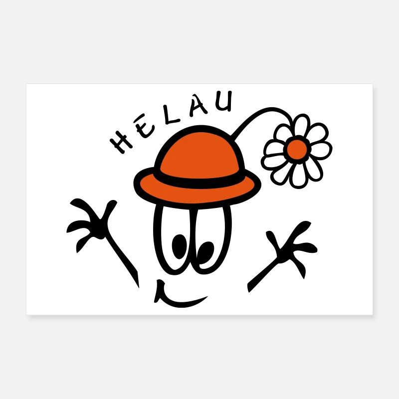 Carnival Helau Poster 12" x 8" (30x20 cm)