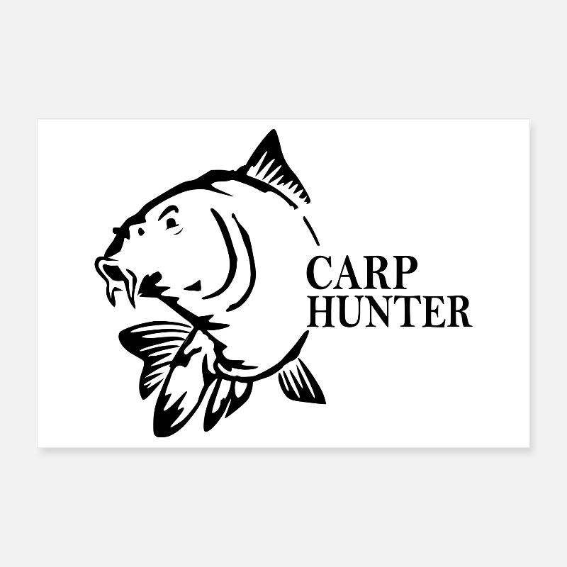 Carp Hunter Poster 30x20 cm