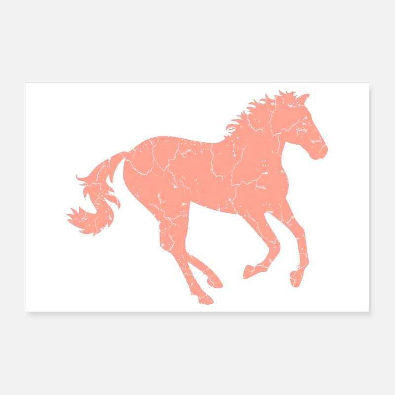 Galloping horse Poster 12" x 8" (30x20 cm)