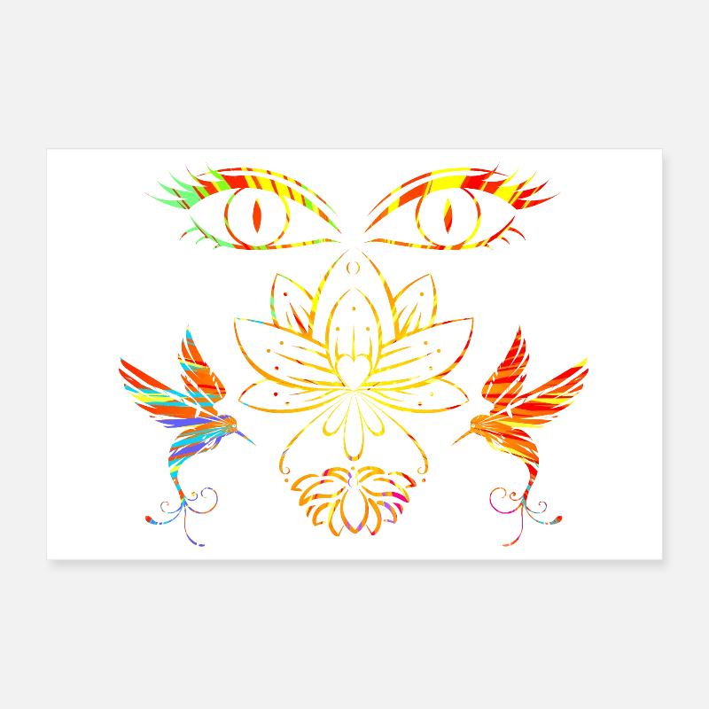 Zen-Gesicht Poster 30x20 cm