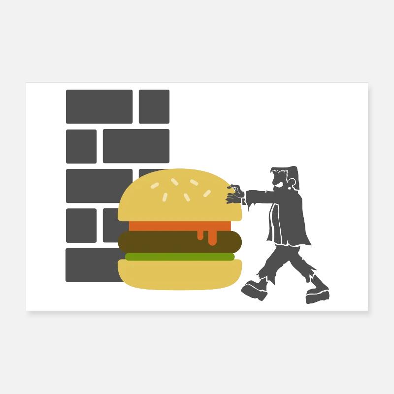 Burger Restauration rapide Logistique Poster 30 x 20 cm