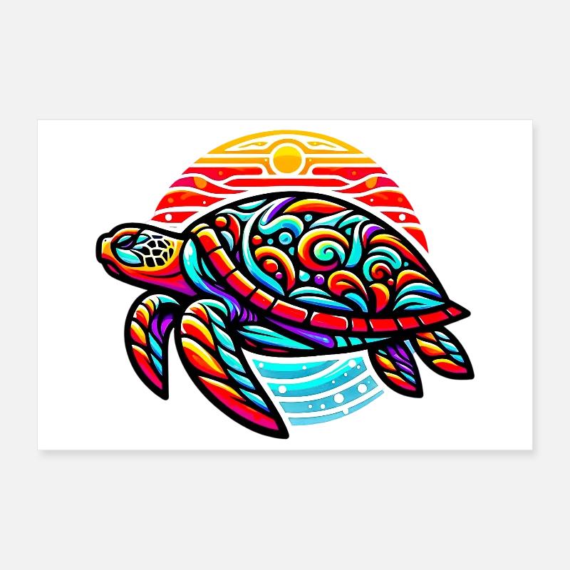 Schildkröte Poster 30x20 cm
