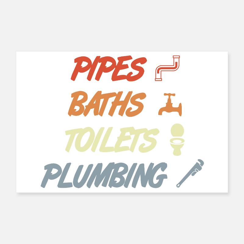 Klempnerarbeit Poster 30x20 cm