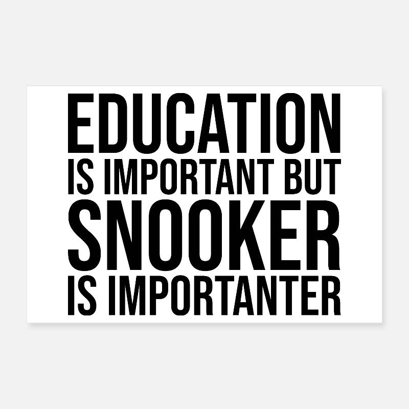 Snooker Poster 12" x 8" (30x20 cm)