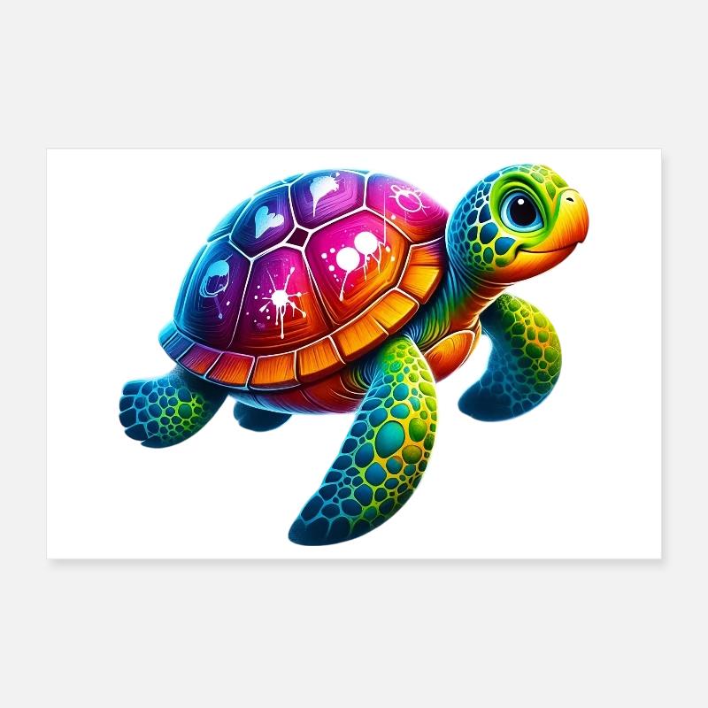 Schildkröte Poster 30x20 cm