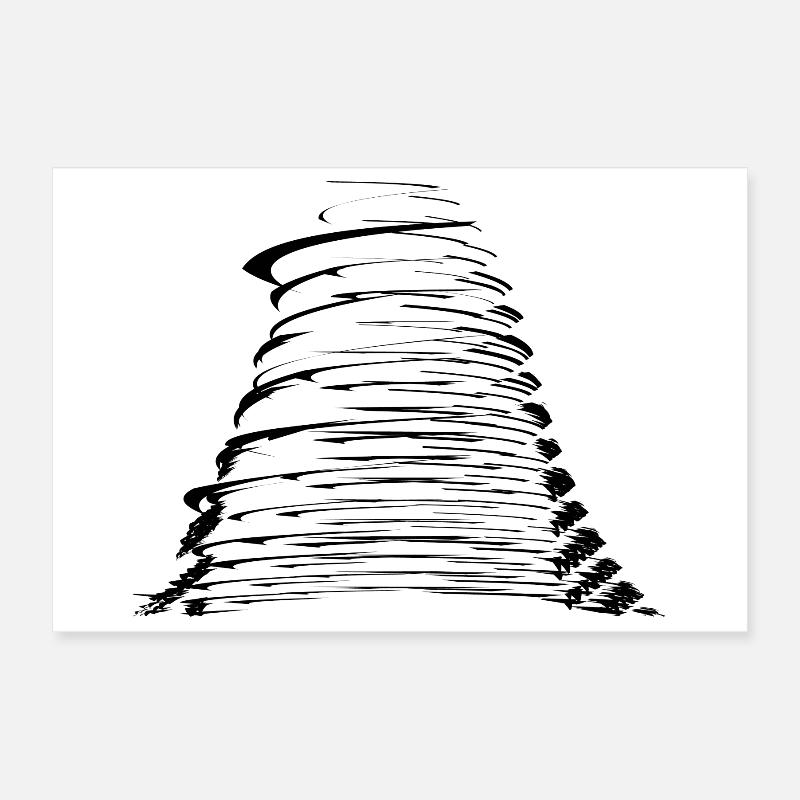 stormy Hurrican Poster 30x20 cm