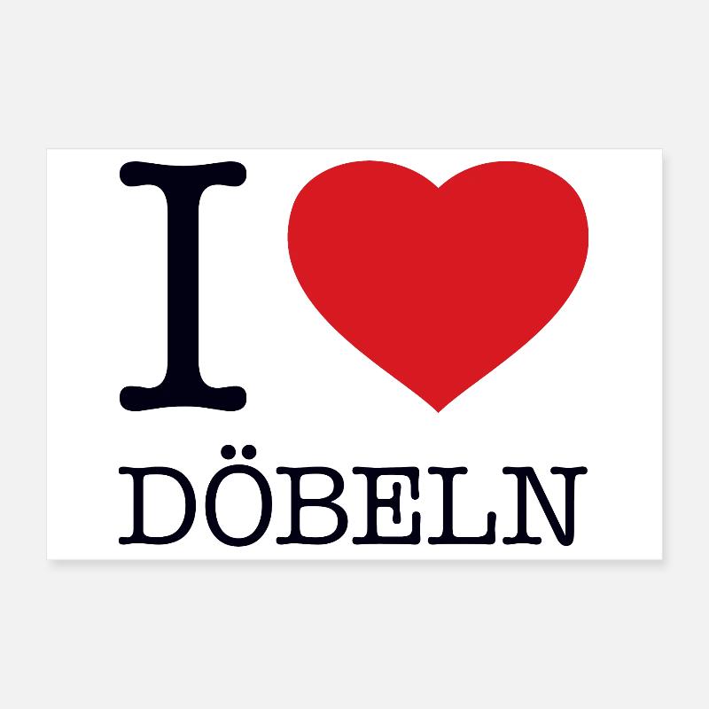 I LOVE DÖBELN Poster 30x20 cm