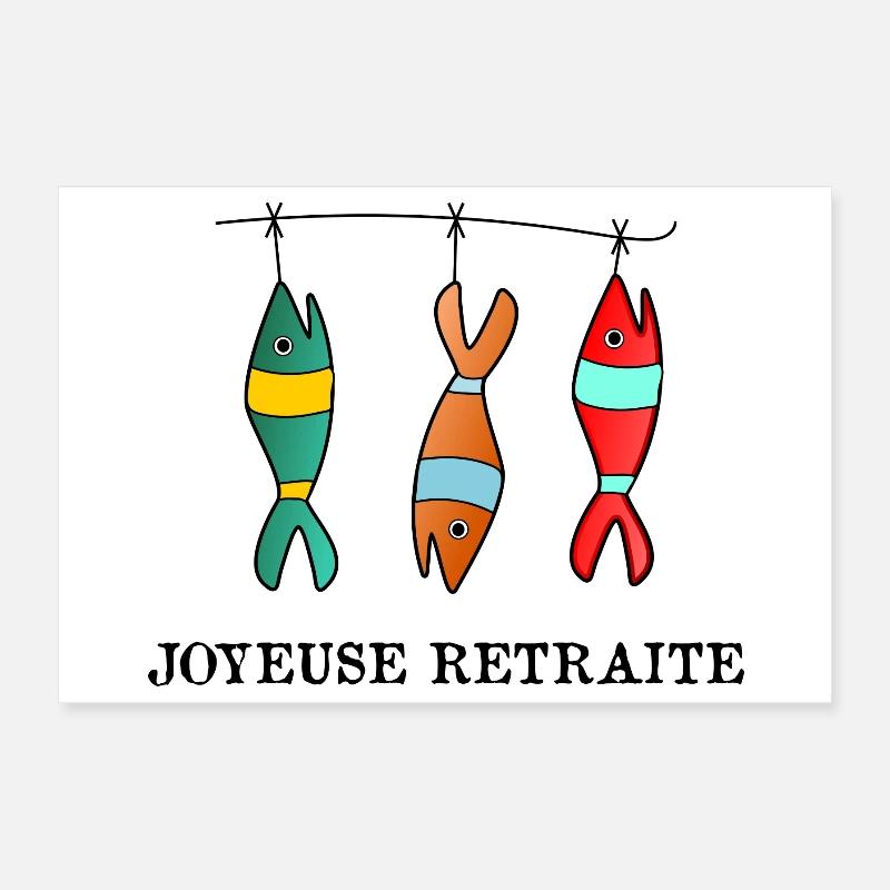 RETRAITE. RETRAITE. RETRAITEE. BONNE RETRAITE Poster 30 x 20 cm