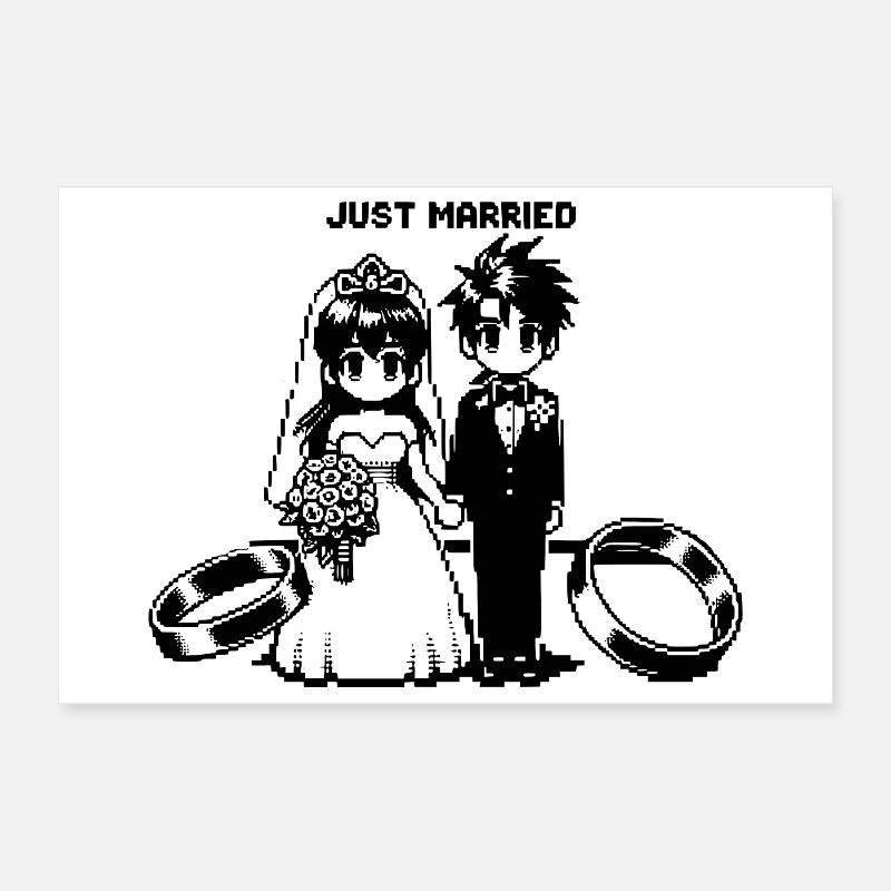 Gamer - Wedding! Poster 12" x 8" (30x20 cm)
