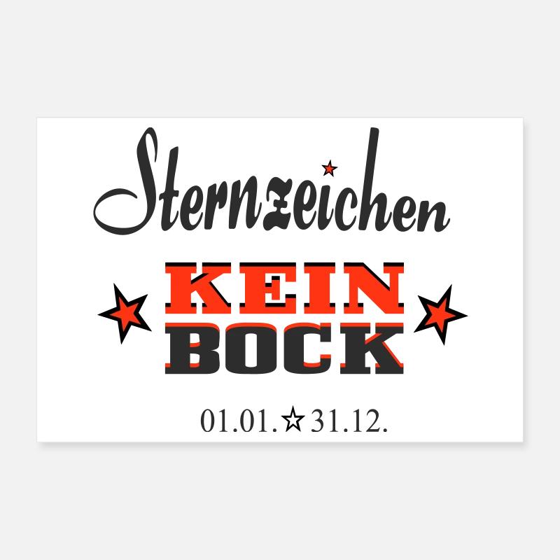 Sternchen Kein Bock Jahreskalender Poster 30x20 cm