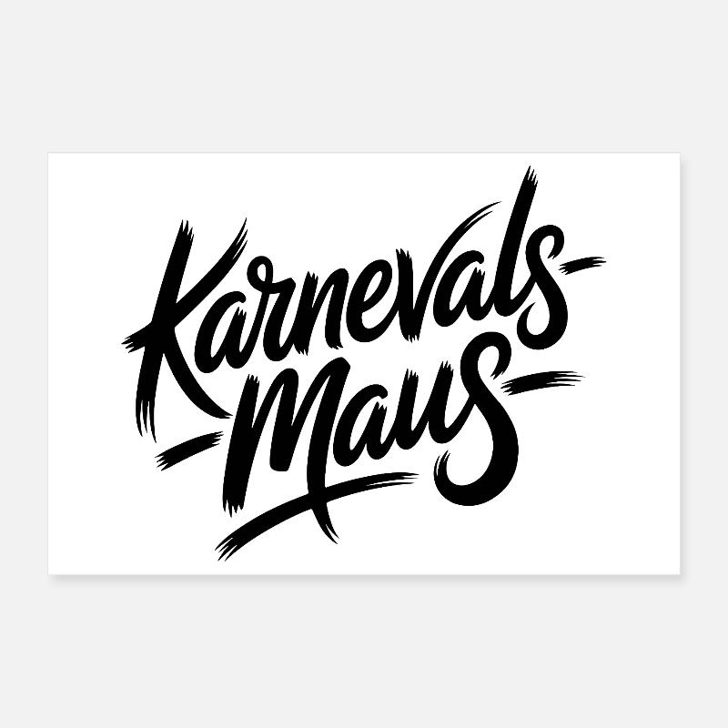 Souris de carnaval Souris de Cologne Souris de carnaval Poster 30 x 20 cm