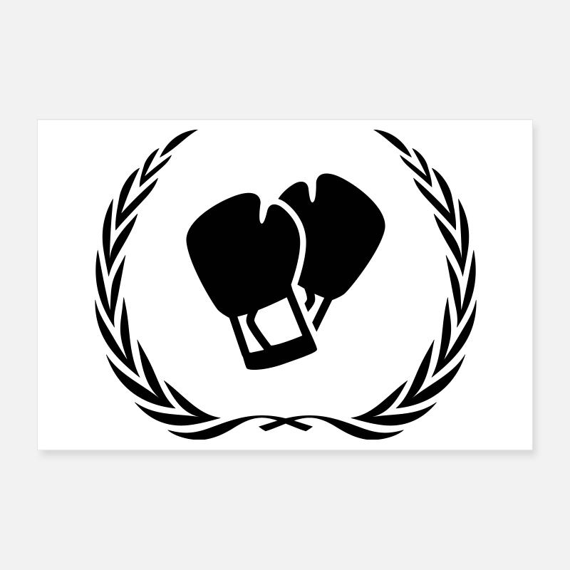 Couronne de gants de boxe Poster 30 x 20 cm