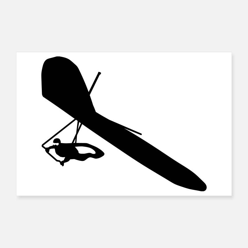 Hang-glider Poster 12" x 8" (30x20 cm)