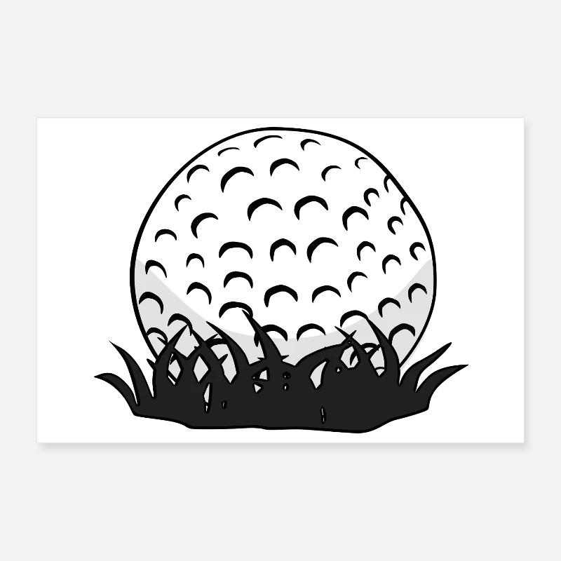 Balle de golf Poster 30 x 20 cm