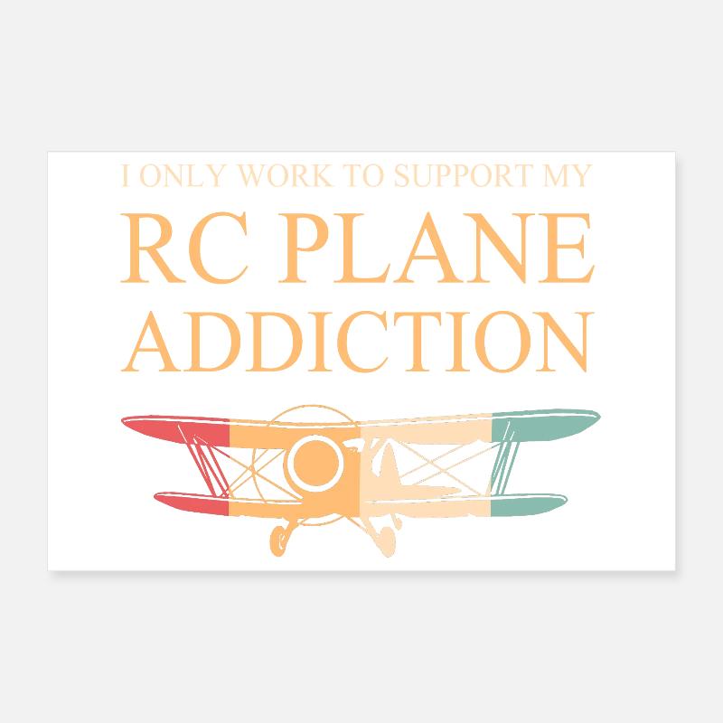 Avion modèle modèle Poster 30 x 20 cm