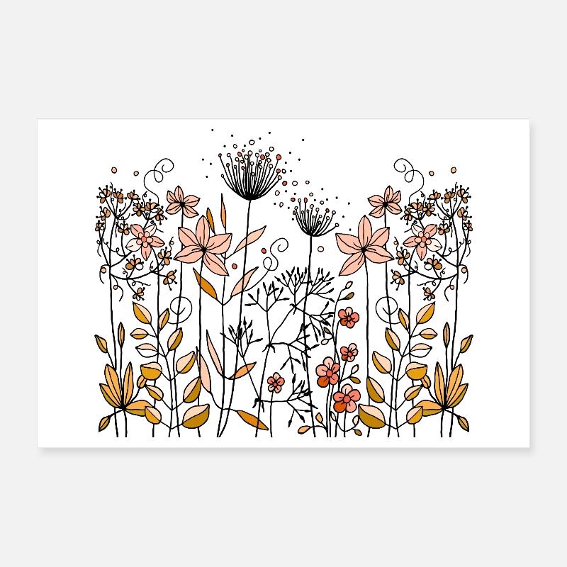 Blomster Poster 30x20 cm